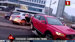 Плохое самочувствие водителя привело к ДТП на Кальварийской улице в Минске 