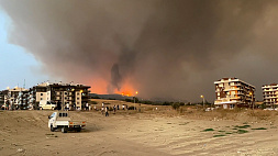 В Греции лесной пожар подбирается к порту НАТО, а в Турции не могут потушить огонь в провинции Чанаккале