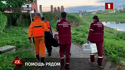 В Полоцке на реке Западная  Двина работники МЧС спасли женщину
