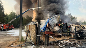 По факту возгорания склада химической продукции в Колодищах возбуждено уголовное дело