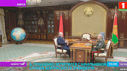 А. Лукашенко принял с докладом начальника Службы безопасности Президента Д. Шахраева