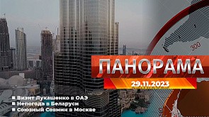 Рабочий визит Лукашенко в ОАЭ, непогода в Беларуси, союзный Совмин в Москве - главное за 29 ноября в "Панораме"
