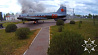 В Докшицком районе горел самолет-памятник