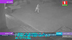 Задержан подозреваемый в поджоге двери Могилевского института МВД
