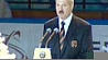 В Дворце спорта проходит торжественная церемония открытия Международного турнира любителей хоккея на приз Президента Беларуси.