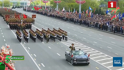 Прямую трансляцию Парада Победы из Минска передавал ведущий международный телеканал Euronews