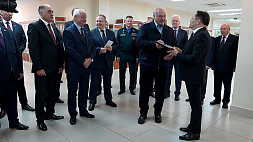 Александр Лукашенко посетил БелАЭС и город Островец