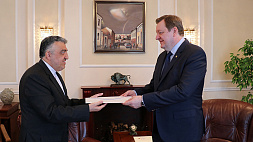 Сергей Алейник провел встречу с  новым послом Ирана в Беларуси Алирезой Санеи
