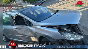 В Минске угонщик "Порше" повредил четыре машины