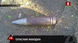 В Лиде обнаружен снаряд времен Великой Отечественной войны - опасная находка уничтожена