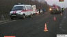 Жуткая авария произошла утром на трассе Минск - Мядель 