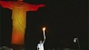 Паралимпийский огонь озарил статую Христа  в Рио-де-Жанейро