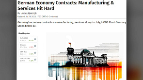 Невиданный с ковидных локдаунов кризис: производственный индекс Германии рухнул