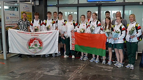 Сборная Беларуси по настольному теннису с бронзой вернулась из Казани