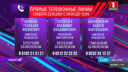 23 октября в Беларуси пройдут прямые телефонные линии