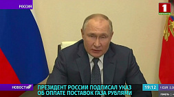 Президент России подписал указ об оплате поставок газа рублями