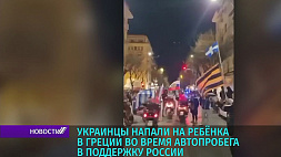 В Греции во время автопробега в поддержку России украинцы напали на машину, где находился ребенок