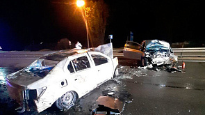 ДТП в Минском районе - автомобили загорелись, оба водителя погибли на месте