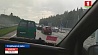 В Столбцовском районе водитель фуры снес столб