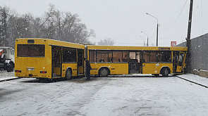 В Минске произошло ДТП с участием автобуса - 6 пассажиров доставлены в больницу