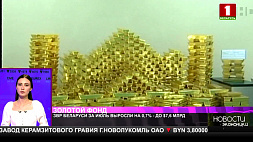 Золотовалютные резервы Беларуси за июль выросли на 0,7 % - до $7,6 млрд