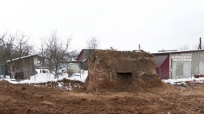 При строительстве дороги в Могилеве обнаружен дот времен Великой Отечественной