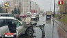 Сегодня в Минске на съезде с кольцевой столкнулись три автомобиля