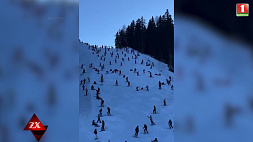 В Австрии горнолыжный спуск оказался заблокированным из-за нетрезвых отдыхающих