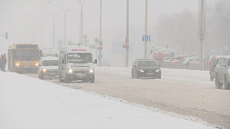 Снежный Минск: ГАИ советует снижать скорость