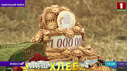 Устроили праздник и испекли огромный каравай - Брестская область перешагнула рубеж в миллион тонн зерна