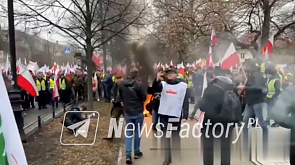 В Варшаве к протестующим фермерам присоединились шахтеры, охотники и лесники
