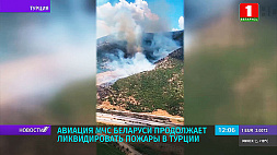 Авиация МЧС Беларуси продолжает ликвидировать пожары в Турции