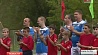 Поддержать белорусскую сборную на Олимпиаде в Рио вышли футбольные команды могилевского областного и городского исполкомов