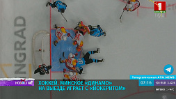Минский хоккейный клуб "Динамо" на выезде играет с "Йокеритом"