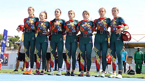 Женская сборная Беларуси по пожарно-спасательному спорту в командном зачете заняла второе место