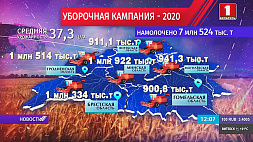 Белорусские аграрии намолотили более 7,5 миллиона тонн зерна