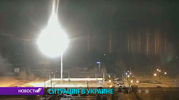 На территории Украины в районе Запорожской АЭС произошел пожар