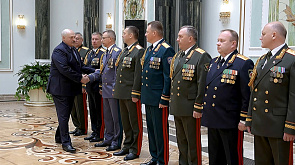 В Минске прошла церемония чествования выпускников высших военных учебных заведений и высшего офицерского состава