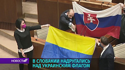  В Словакии надругались над украинским флагом 