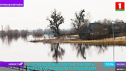 В Петриковском районе Припять вплотную подошла к подворьям