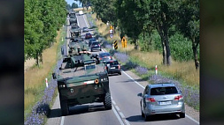 Напряженность у границ Беларуси: очевидцы опубликовали кадры передвижения колонн Войска Польского