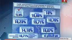 Активнее всего досрочно голосуют жители Гомельской области 