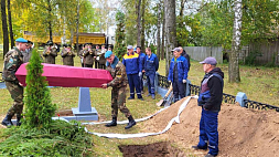 Останки 18 красноармейцев перезахоронили в Дубровенском районе