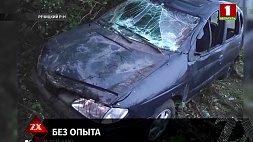 В Речицком районе 17-летний подросток за рулем родительского  "рено" попал в ДТП