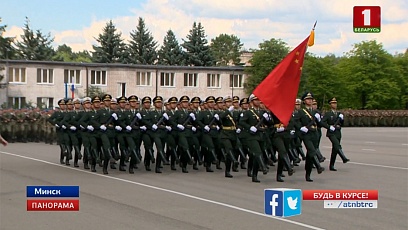 Первую тренировку в Минске провел отряд почетного караула Китая