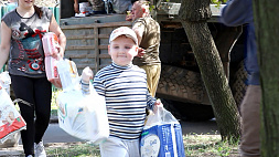 Макеевка, Мариуполь, Херсонская область: в пострадавшие от военных действий регионы прибыл очередной рейс гуманитарной помощи из Беларуси