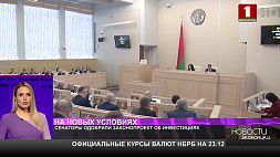  Сенаторы Беларуси одобрили законопроект об инвестициях